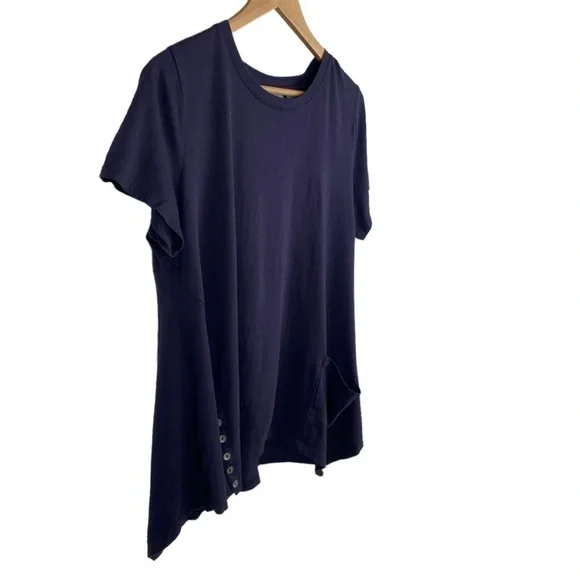 LOGO Navy Tunic Top Size X-Small - Picture 3 of 9